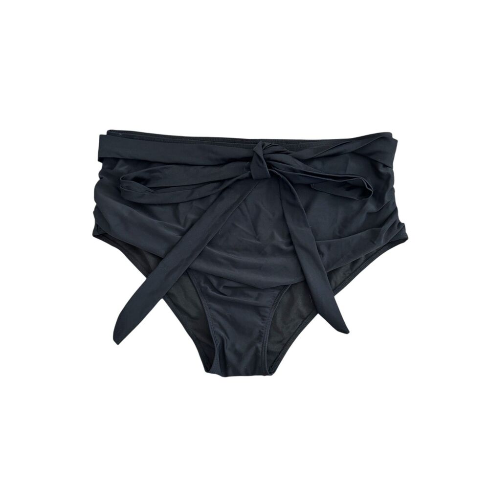 DACI Womens High Waist Bikini Swimsuit Bottom w/ Tie Belt 18W NWT